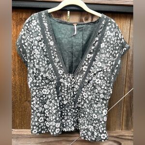 Free People Floral Top